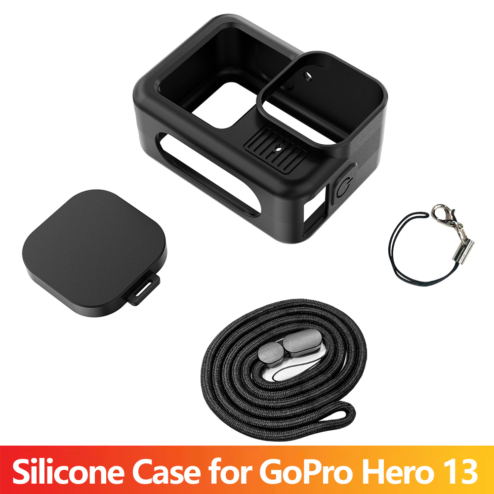 Gopro Action Camera Hero 13 Black - Силиконовый защитный чехол-накладка на объектив с