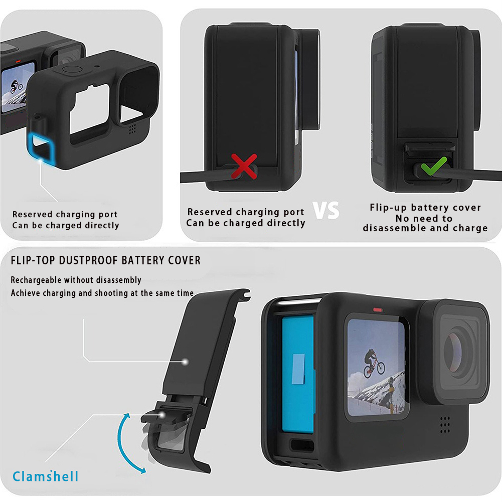 Силиконовый чехол для GoPro He – обзор и цена Gopro Action Camera Hero 13 Black