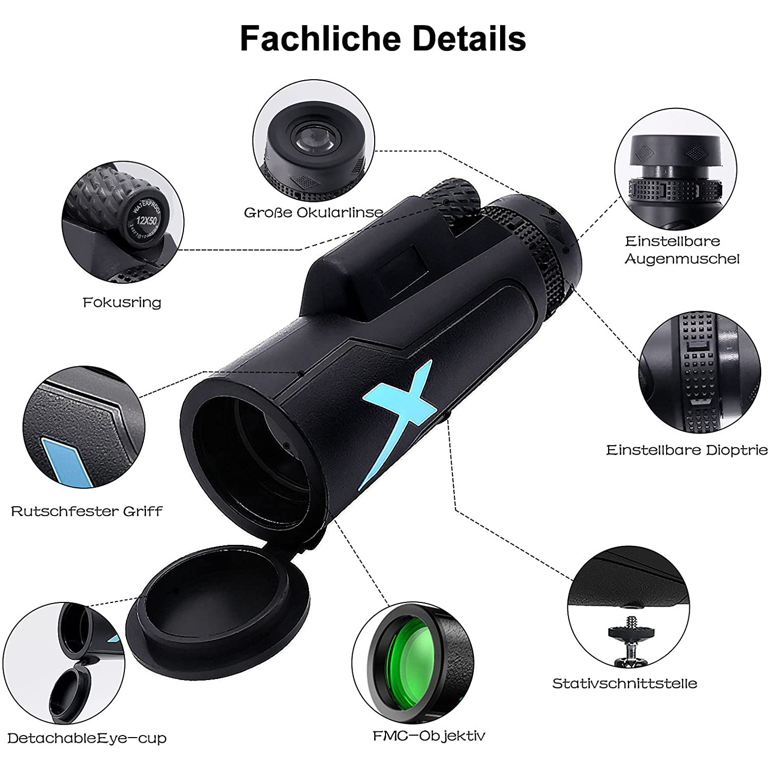 Мини-телескоп 12x50, мощный мо – обзор и цена Photography High Angle
